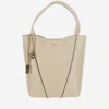 Chloé Spin Shoulder Bag In Beige