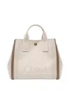 Chloé Structured Beige Bag With Dual Top Handles