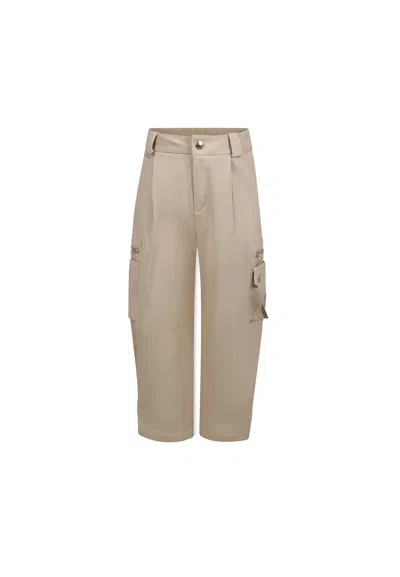 CHLOÉ BEIGE TROUSERS FOR GIRL WITH LOGO