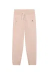 Chloé Beige Trousers For Girl With Logo In Multi