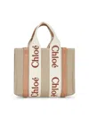 Chloé Beige Woody Small Tote Bag