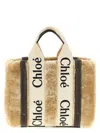 Chloé Beige Woody Small Tote In Nude