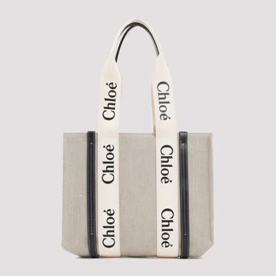 Chloé Beige Woody Tote Bag