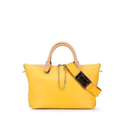 Pre-owned Chloé Beige Yellow Leather Handbag Shoulder Bag ()