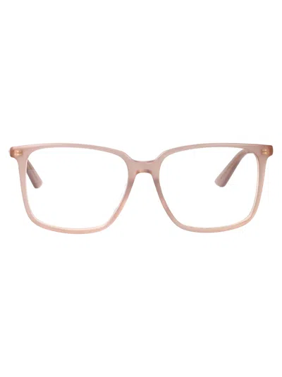 Chloé Beige-beige-transparent Acetate Glasses In Pink