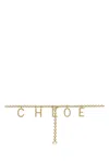 Chloé Gold Metal Belt In Gold