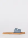 Chloé Chloe Girls Denim Kids Branded Denim Sliders 6-9 Years In Blue