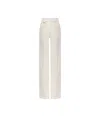 Chloé Pantalon De Costume En Coton Brossé Femme Blanc Taille 42 100% Coton In White