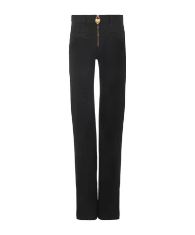 Chloé Belt Loop Jeans In Black
