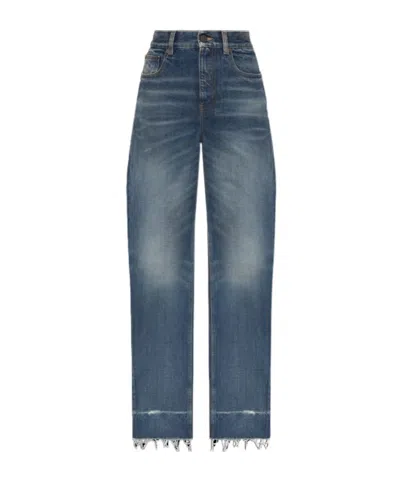Chloé Belt Loop Jeans In Blue