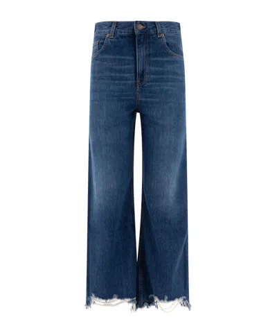 Chloé Belt-loop Jeans In Blue