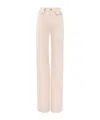 Chloé Rigid High-rise Organic Denim Flared Jeans In Nude