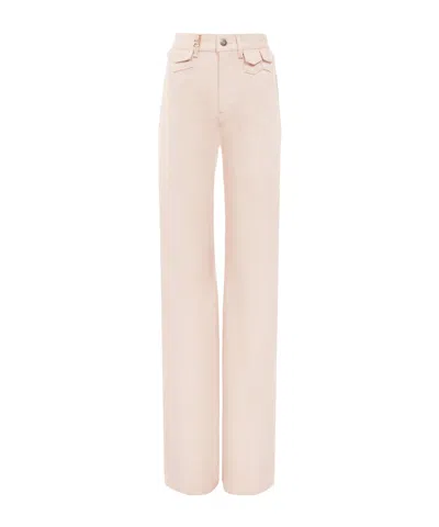Chloé Belt-loop Jeans In Nude