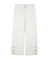 Chloé Belt-loop Jeans In White