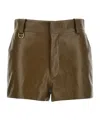 Chloé Nappa Shorts Bermuda, Short Green In Brown