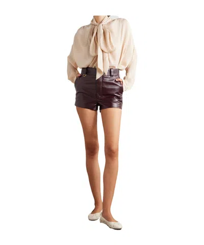 Chloé Belt-loop Shorts In Nude