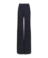 Chloé Belt Loop Wool Bell Bottoms In Black