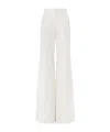 Chloé Chloe Flared-leg Canvas Trousers In White