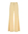 Chloé High-rise Flare Tailored Trousers In Nude
