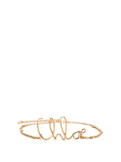 Chloé ` Belt In Metallic