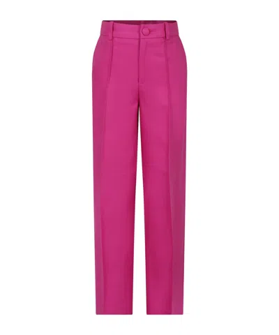 Chloé Belt Ring Casual Pants In Pink