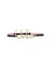 Chloé Iconic Leather Belt Gold-tone Hardware In Black