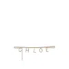Chloé Lettered Chain Belt In Gold