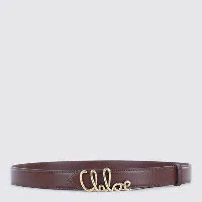 CHLOÉ BELTS CRAFTY BROWN