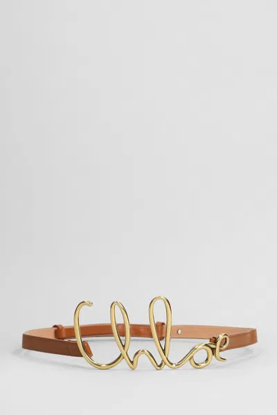 Chloé Belts In Brown Leather