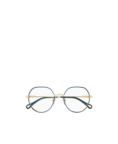 Chloé Benjamine Round-frame Glasses In White