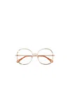 Chloé Benjamine Round-frame Glasses In White