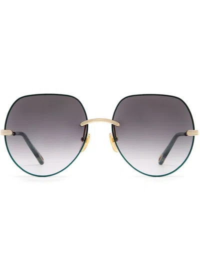 Chloé Benjamine Sunglasses In Gold