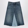 Chloé Bermuda Shorts In Denim Patchwork