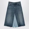 Chloé Bermuda Shorts In Denim Patchwork
