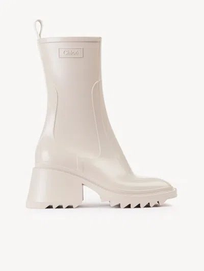 Chloé Betty Rain Boots In White