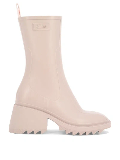 Chloé Betty Rain Boots In Pink