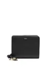 Chloé Bi-fold Leather Wallet In Black