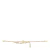 Chloé Adjustable Pearl Embellished Gold-tone Bracelets In Gold