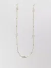 Chloé Bijoux Sunglasses Chain Design Rounded Frame In White