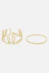 Chloé Iconic Bracelet Set In Vintage Gold