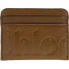 Chloé Bikie Logo Card Case In Dark Khaki