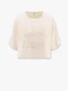 Chloé Biologic Cotton T-shirt With Frontal Logo Patch