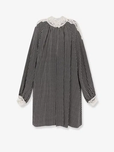Chloé Biologic Silk Mini Dress In Black