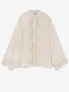 Chloé Biologic Silk Shirt In White