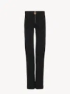 Chloé Belt Loop Jeans In Black