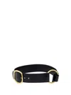 Chloé Anita Low Hip Belt With Engraved Buckle In Black