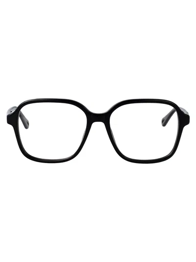 Chloé Black Acetate Optical Glasses In White