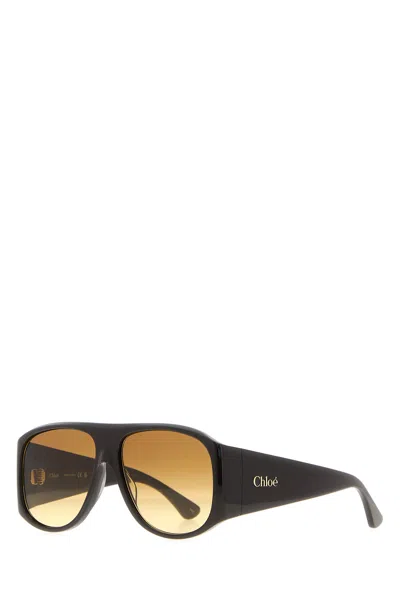 Chloé Chloe Black Acetate Sunglasses
