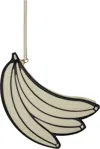 Chloé Black & Off-white Banana Flat Pouch In 23n Vegetal Beige