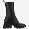 Chloé Chloe Women Black Rubber Ankle Boots In Black